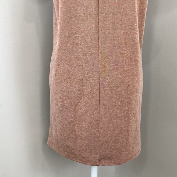 Women Dress Shirt Small Brown Stretch short sleeve Forever 21 Mini Shift - Picture 8 of 10